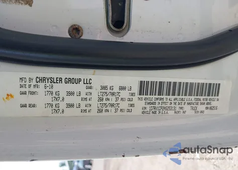 2010 Dodge Ram 1500 St z USA, uszkodzony, nr VIN 1D7RV1CP2AS253131